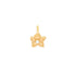 FLOWER WITH PEARL STUD OORBEL GOUD